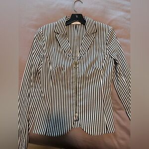 Bailey 44 Navy and White Striped Top/ Blazer Jacket 🩷🩷🩷